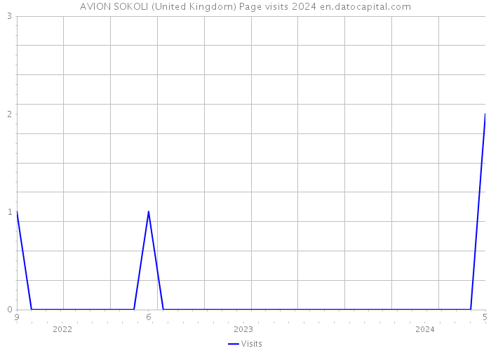 AVION SOKOLI (United Kingdom) Page visits 2024 