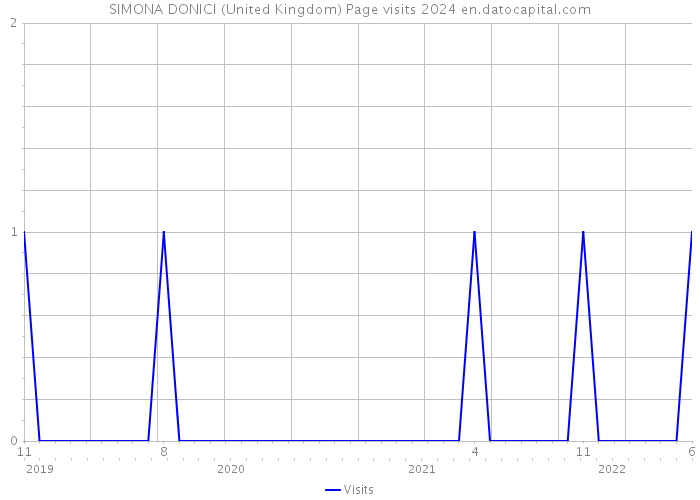 SIMONA DONICI (United Kingdom) Page visits 2024 