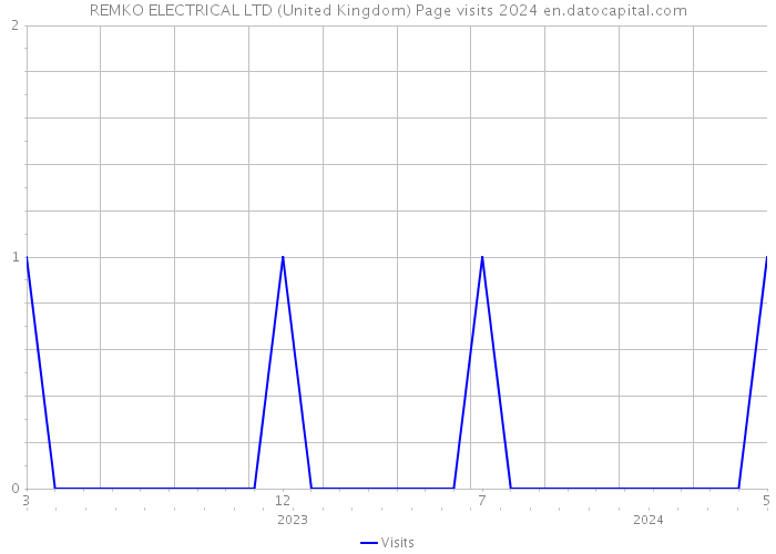 REMKO ELECTRICAL LTD (United Kingdom) Page visits 2024 