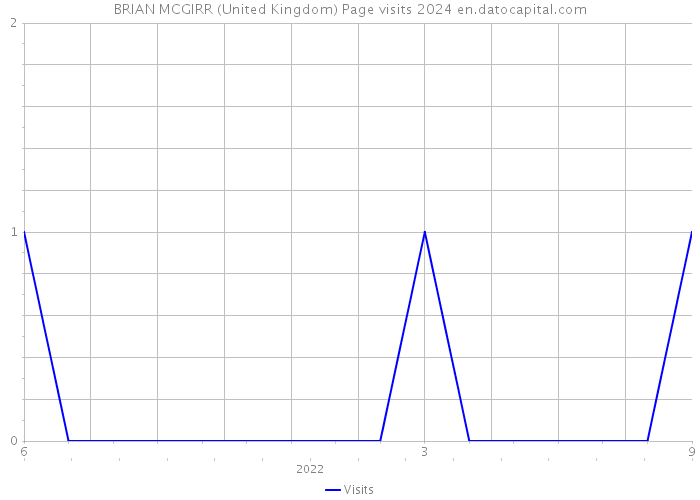 BRIAN MCGIRR (United Kingdom) Page visits 2024 