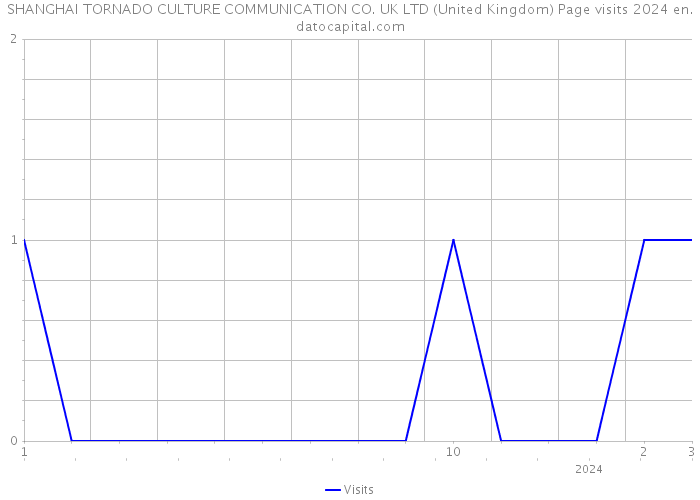 SHANGHAI TORNADO CULTURE COMMUNICATION CO. UK LTD (United Kingdom) Page visits 2024 