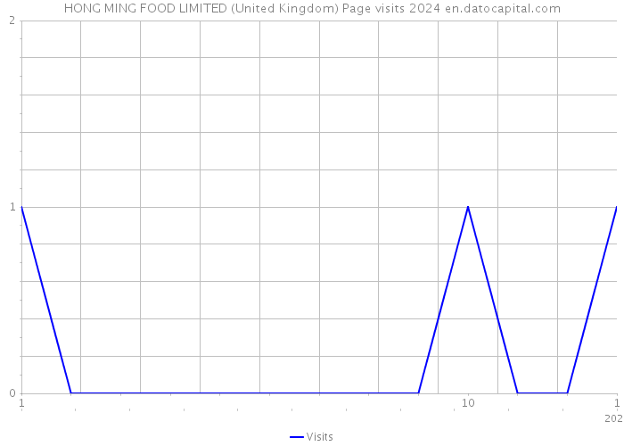 HONG MING FOOD LIMITED (United Kingdom) Page visits 2024 