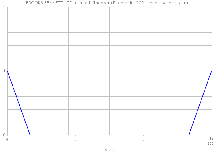 BROOKS BENNETT LTD. (United Kingdom) Page visits 2024 