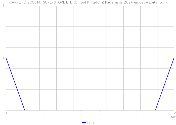 CARPET DISCOUNT SUPERSTORE LTD (United Kingdom) Page visits 2024 