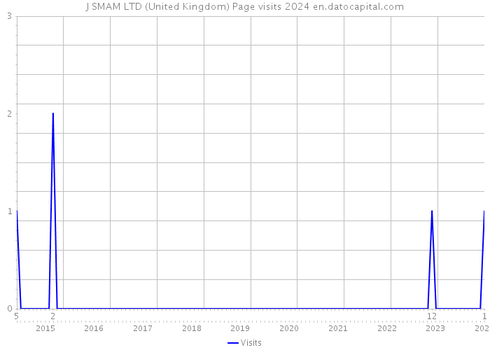 J SMAM LTD (United Kingdom) Page visits 2024 