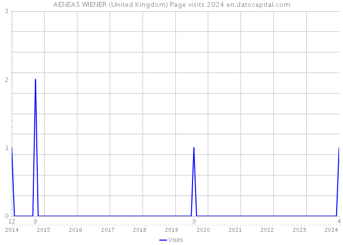 AENEAS WIENER (United Kingdom) Page visits 2024 