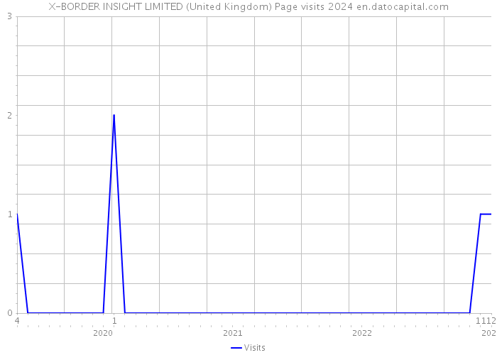 X-BORDER INSIGHT LIMITED (United Kingdom) Page visits 2024 