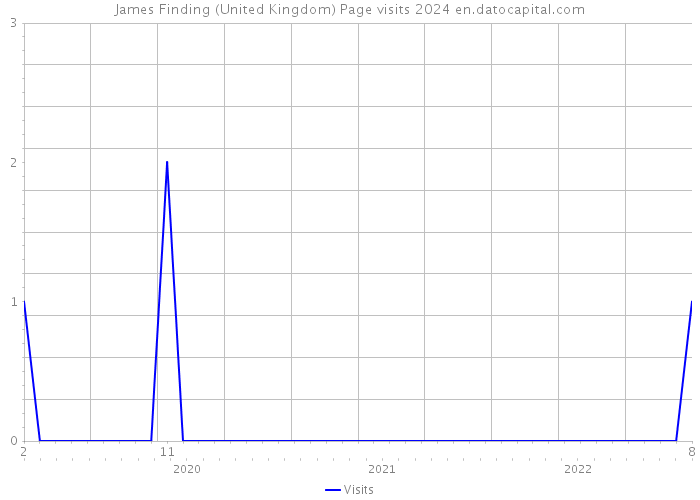 James Finding (United Kingdom) Page visits 2024 