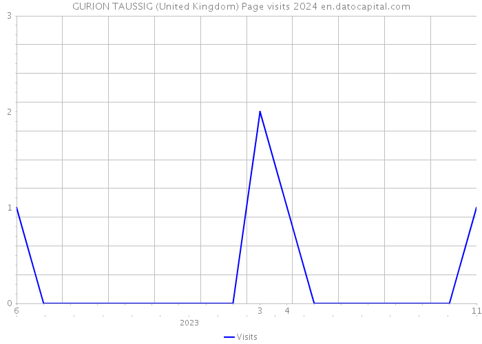 GURION TAUSSIG (United Kingdom) Page visits 2024 
