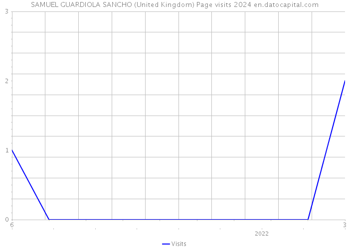 SAMUEL GUARDIOLA SANCHO (United Kingdom) Page visits 2024 