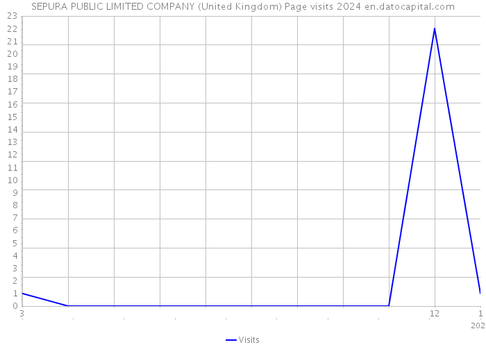 SEPURA PUBLIC LIMITED COMPANY (United Kingdom) Page visits 2024 