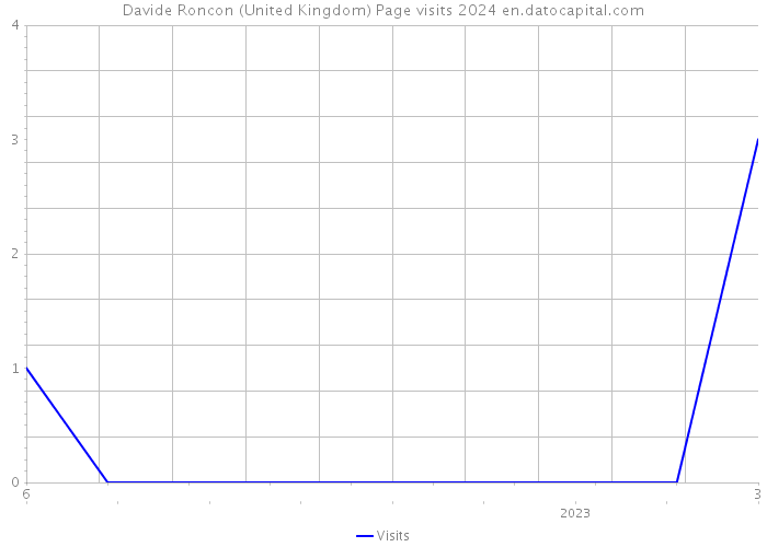 Davide Roncon (United Kingdom) Page visits 2024 