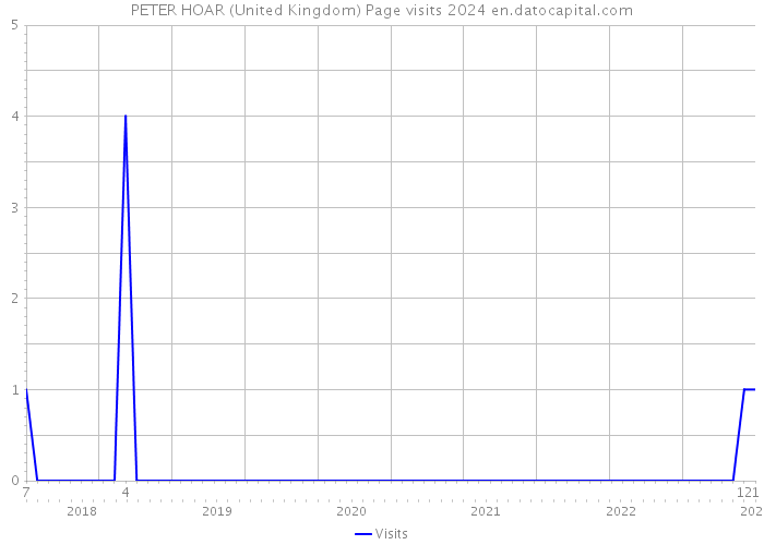 PETER HOAR (United Kingdom) Page visits 2024 