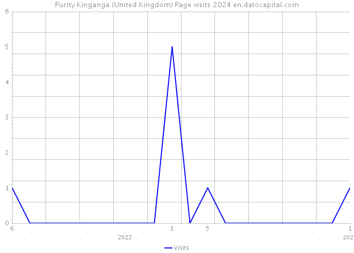 Purity Kinganga (United Kingdom) Page visits 2024 