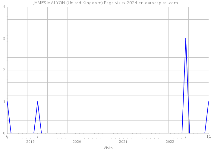 JAMES MALYON (United Kingdom) Page visits 2024 