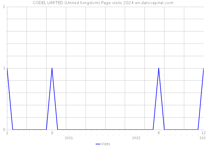 CODEL LIMITED (United Kingdom) Page visits 2024 