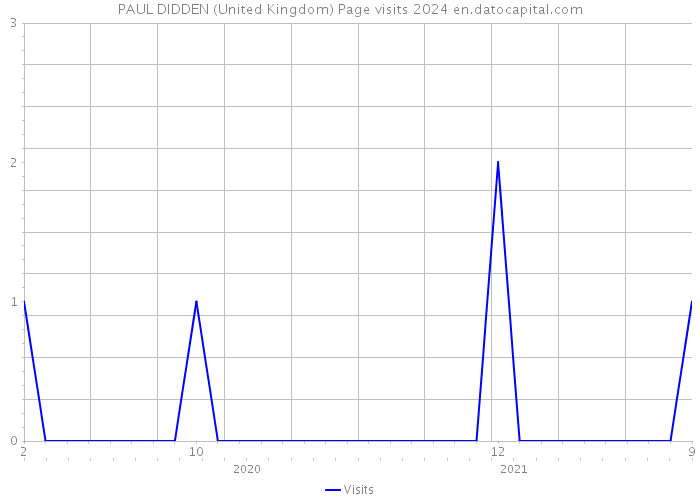 PAUL DIDDEN (United Kingdom) Page visits 2024 