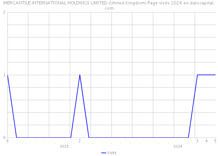MERCANTILE INTERNATIONAL HOLDINGS LIMITED (United Kingdom) Page visits 2024 