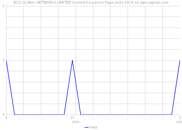 BCS GLOBAL NETWORKS LIMITED (United Kingdom) Page visits 2024 
