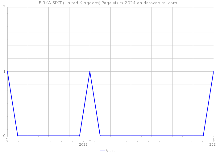 BIRKA SIXT (United Kingdom) Page visits 2024 