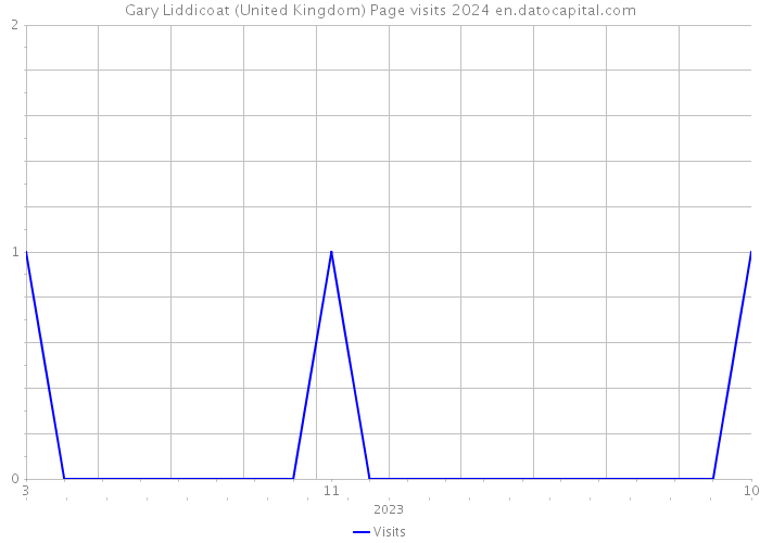 Gary Liddicoat (United Kingdom) Page visits 2024 