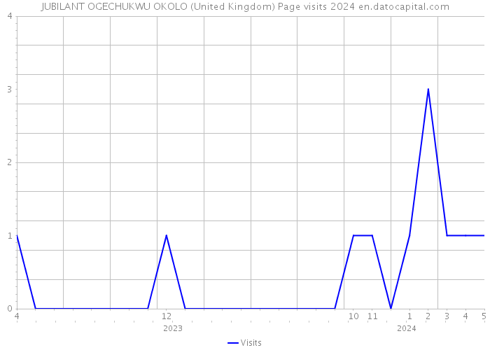 JUBILANT OGECHUKWU OKOLO (United Kingdom) Page visits 2024 