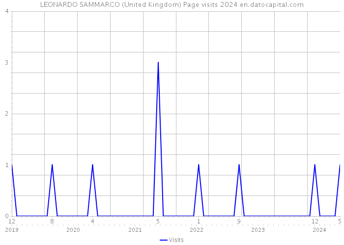 LEONARDO SAMMARCO (United Kingdom) Page visits 2024 