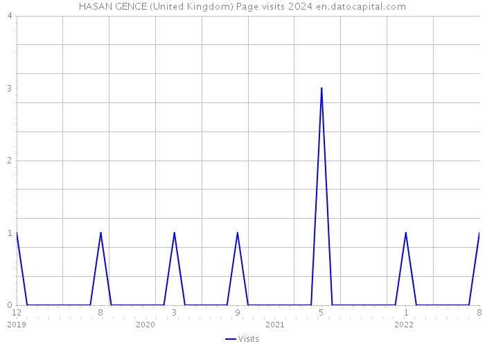 HASAN GENCE (United Kingdom) Page visits 2024 