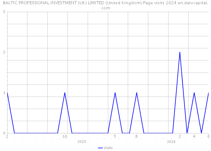 BALTIC PROFESSIONAL INVESTMENT (UK) LIMITED (United Kingdom) Page visits 2024 