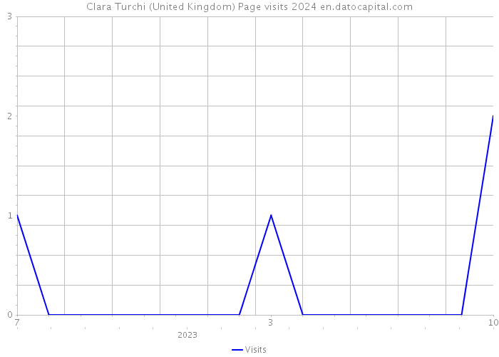 Clara Turchi (United Kingdom) Page visits 2024 