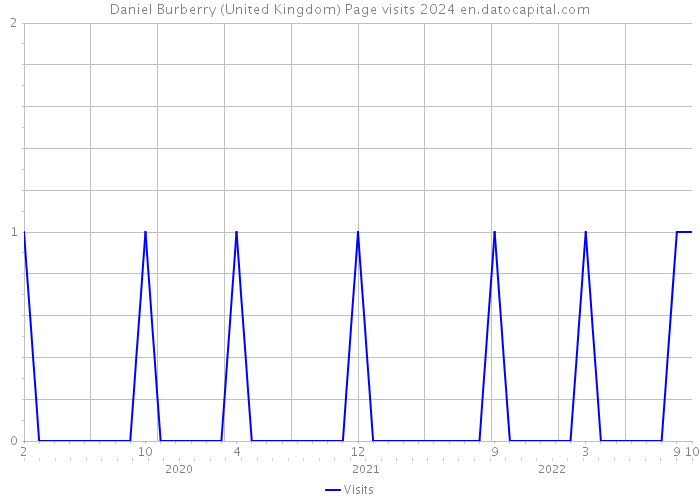 Daniel Burberry (United Kingdom) Page visits 2024 