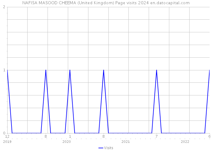 NAFISA MASOOD CHEEMA (United Kingdom) Page visits 2024 