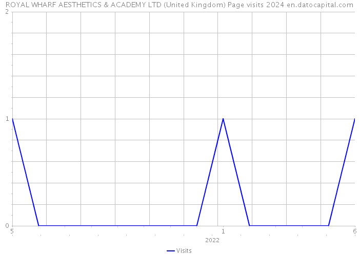 ROYAL WHARF AESTHETICS & ACADEMY LTD (United Kingdom) Page visits 2024 