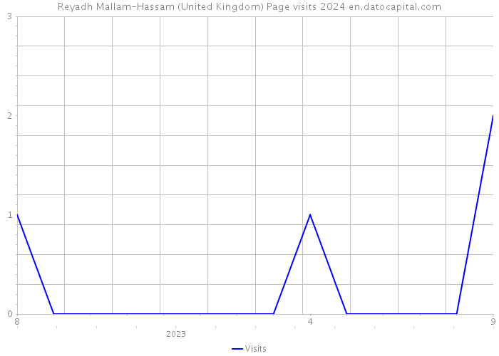 Reyadh Mallam-Hassam (United Kingdom) Page visits 2024 