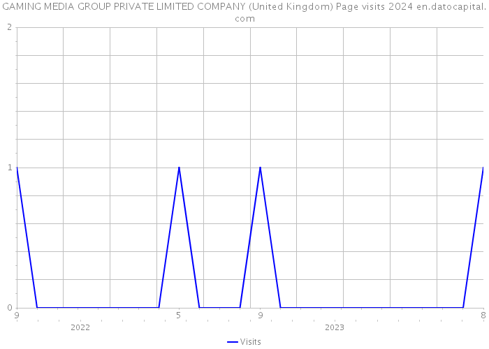 GAMING MEDIA GROUP PRIVATE LIMITED COMPANY (United Kingdom) Page visits 2024 