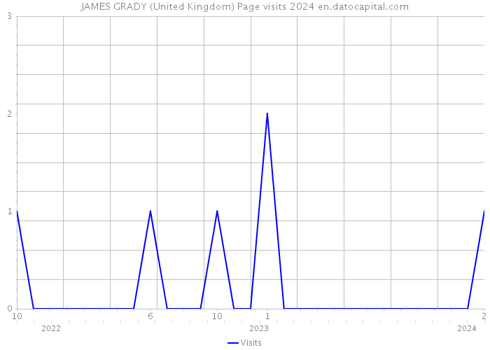 JAMES GRADY (United Kingdom) Page visits 2024 