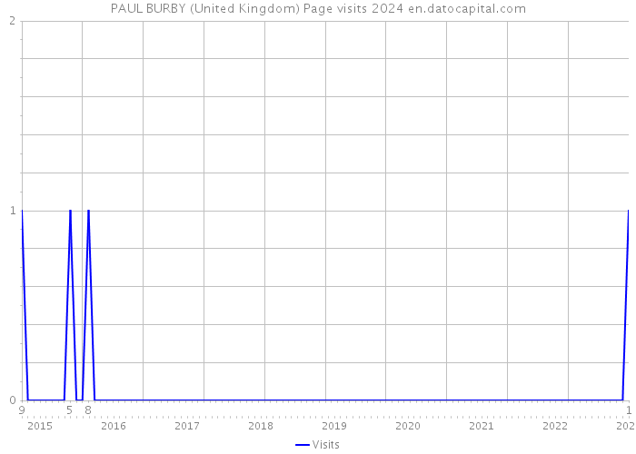 PAUL BURBY (United Kingdom) Page visits 2024 
