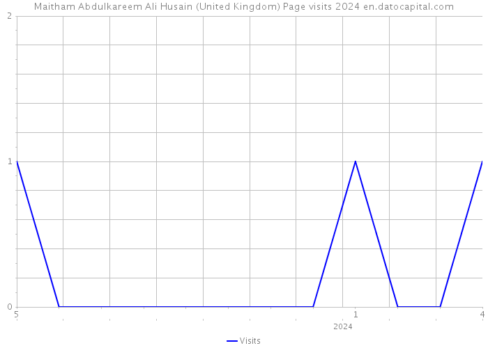 Maitham Abdulkareem Ali Husain (United Kingdom) Page visits 2024 