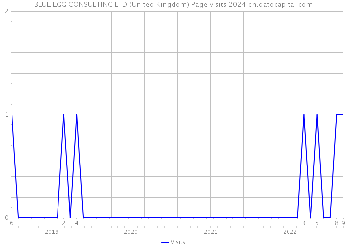 BLUE EGG CONSULTING LTD (United Kingdom) Page visits 2024 