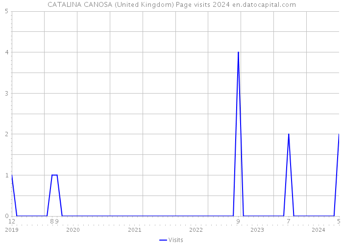 CATALINA CANOSA (United Kingdom) Page visits 2024 