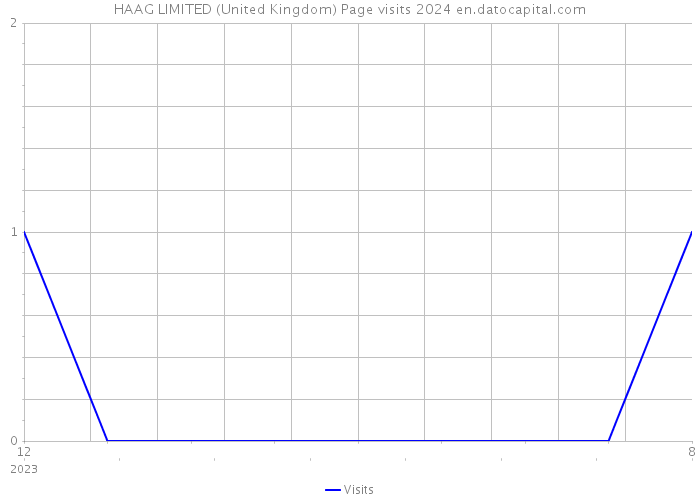HAAG LIMITED (United Kingdom) Page visits 2024 