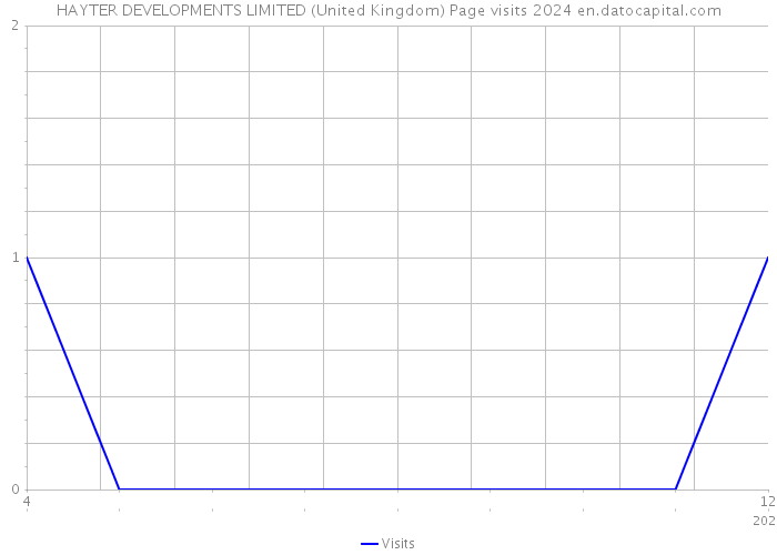 HAYTER DEVELOPMENTS LIMITED (United Kingdom) Page visits 2024 