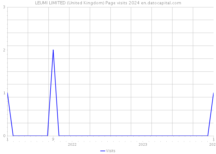 LEUMI LIMITED (United Kingdom) Page visits 2024 