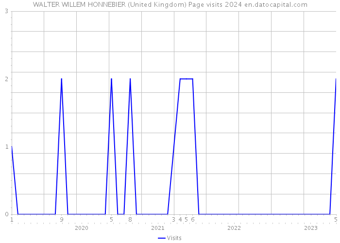 WALTER WILLEM HONNEBIER (United Kingdom) Page visits 2024 