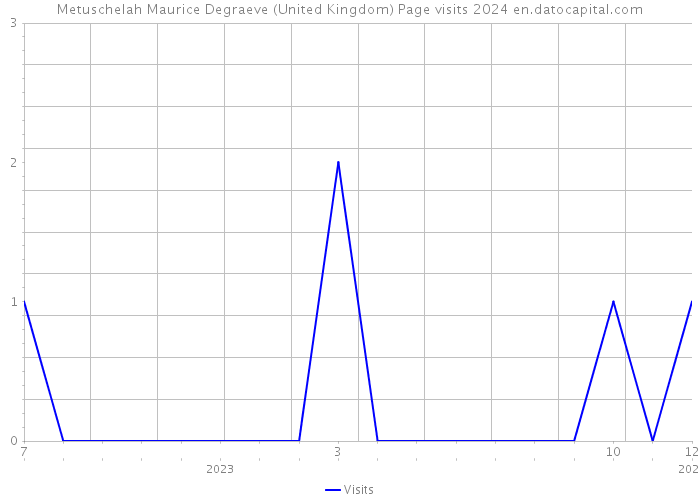 Metuschelah Maurice Degraeve (United Kingdom) Page visits 2024 