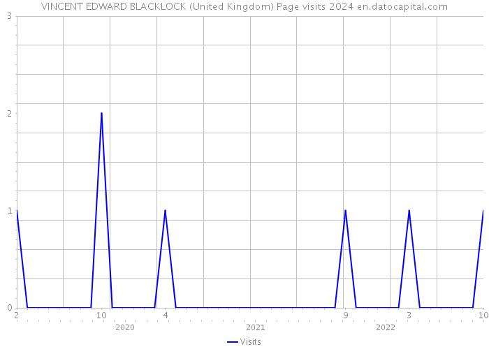 VINCENT EDWARD BLACKLOCK (United Kingdom) Page visits 2024 