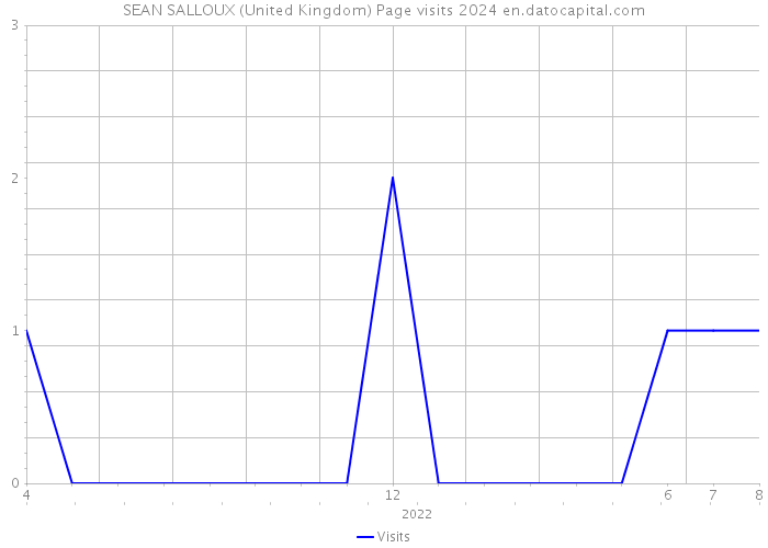 SEAN SALLOUX (United Kingdom) Page visits 2024 
