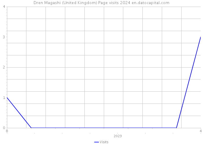Dren Magashi (United Kingdom) Page visits 2024 