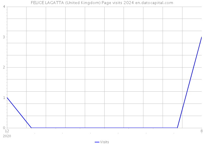 FELICE LAGATTA (United Kingdom) Page visits 2024 