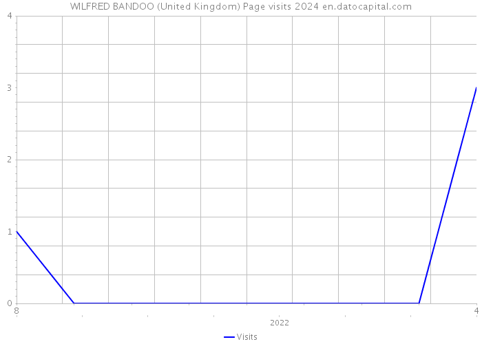 WILFRED BANDOO (United Kingdom) Page visits 2024 